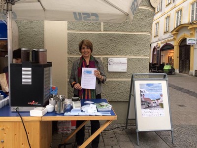 Bayerische Klimawoche vom 12. - 30. Juli 2014. Auftakt am Eichst�tter Marktplatz