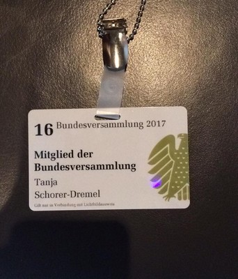 Es macht mich sehr stolz, dass ich bei der Wahl des Bundespr�sidenten mit dabei sein darf!