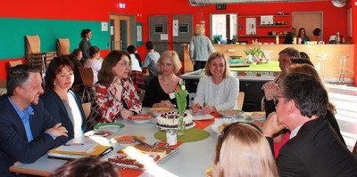 Im Familiencaf� in Markt Schwaben.