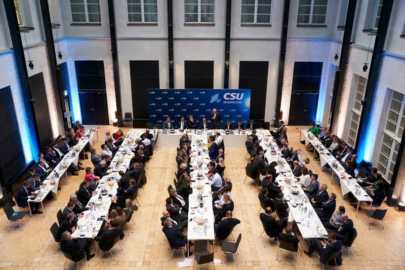 Gemeinsame Sitzung der CSU-Landtagsfraktion und der CSU-Landesgruppe in Berlin.